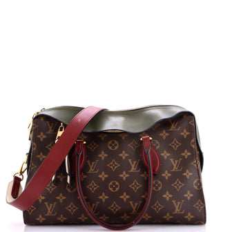 Louis Vuitton Tuileries Handbag Monogram Canvas with Leather