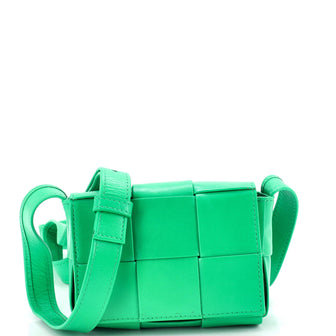 Bottega Veneta Cassette Crossbody Bag Maxi Intrecciato Leather Candy