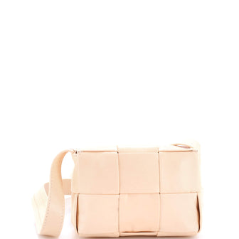 Bottega Veneta Cassette Crossbody Bag Maxi Intrecciato Leather Candy