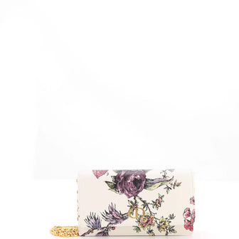 Christian Dior Caro Wallet on Chain Pouch Printed Leather