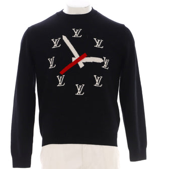 Louis Vuitton Men's LV Clock Crewneck Sweater Wool