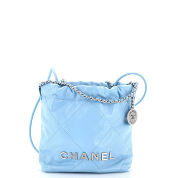 Chanel 22 Chain Hobo Quilted Calfskin Mini