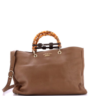 Gucci Bamboo Shopper Tote Leather Large