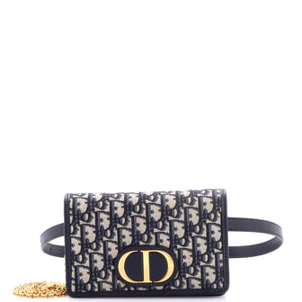 Christian Dior 30 Montaigne 2-in-1 Pouch Oblique Canvas