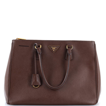 Prada Double Zip Lux Tote Saffiano Leather Large