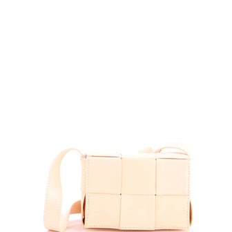 Bottega Veneta Cassette Crossbody Bag Maxi Intrecciato Leather Candy