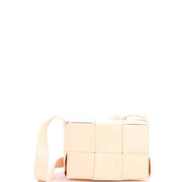 Bottega Veneta Cassette Crossbody Bag Maxi Intrecciato Leather Candy