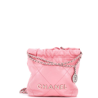 Chanel 22 Chain Hobo Quilted Calfskin Mini