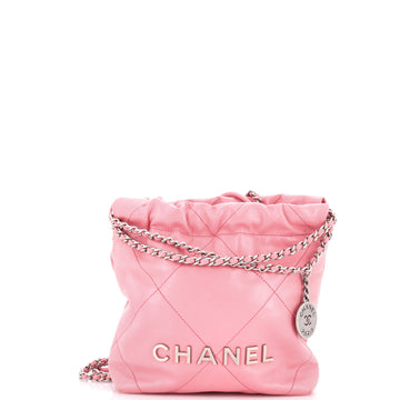 Chanel 22 Chain Hobo Quilted Calfskin Mini