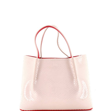 Christian Louboutin Cabarock Tote Snake Embossed Leather Small