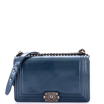 Chanel Reverso Boy Flap Bag Glazed Calfskin Old Medium