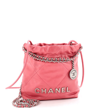 Chanel 22 Chain Hobo Quilted Calfskin Mini