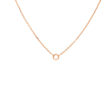 Cartier Cartier D'Amour Pendant Necklace 18K Rose Gold with Diamond XS