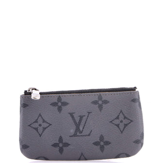 Louis Vuitton Key Pouch Reverse Monogram Eclipse Canvas