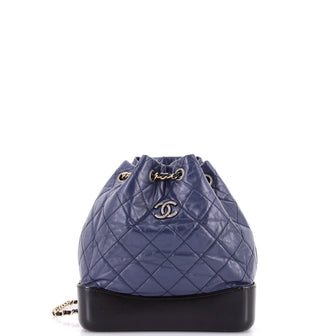 Chanel Gabrielle Backpack Quilted Calfskin Small