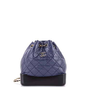 Chanel Gabrielle Backpack Quilted Calfskin Small