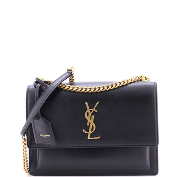 Saint Laurent Sunset Crossbody Bag Leather Medium