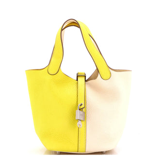 Hermes Picotin Lock Bag Bicolor Clemence PM