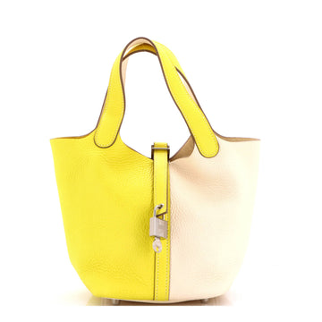 Hermes Picotin Lock Bag Bicolor Clemence PM