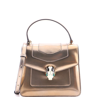 Bvlgari Serpenti Top Handle Bag Patent Small