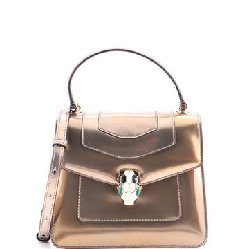 Bvlgari Serpenti Top Handle Bag Patent Small