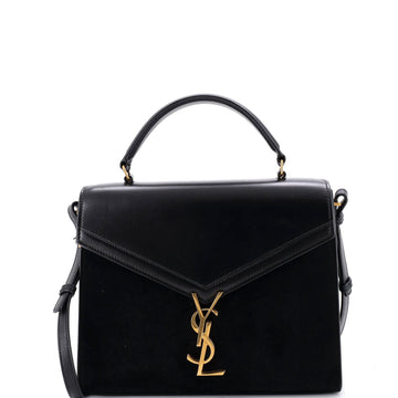 Saint Laurent Cassandra Top Handle Bag Leather and Suede Medium