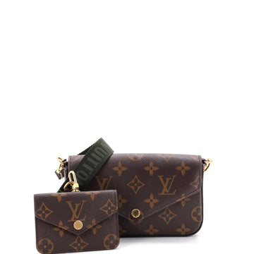 Louis Vuitton Felicie Strap & Go Handbag Monogram Canvas