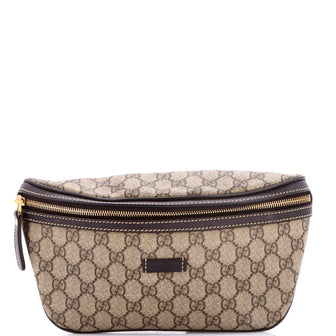 Gucci Belt Bag GG Coated Canvas with Leather Small