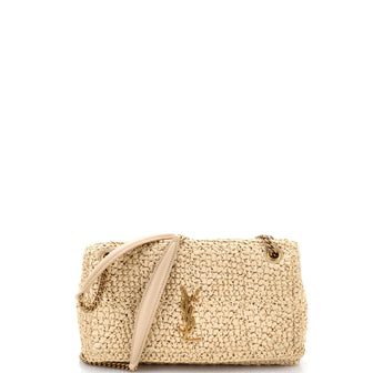 Saint Laurent Jamie Flap Bag Crochet Raffia Medium