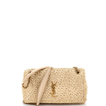 Saint Laurent Jamie Flap Bag Crochet Raffia Medium