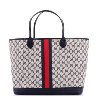 Gucci Ophidia Open Shopping Tote GG Coated Canvas Large