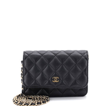 Chanel Wallet on Chain Quilted Caviar Mini