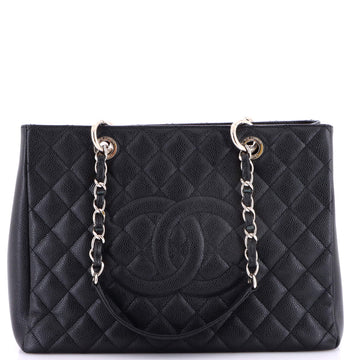Chanel Grand Shopping Tote Quilted Caviar
