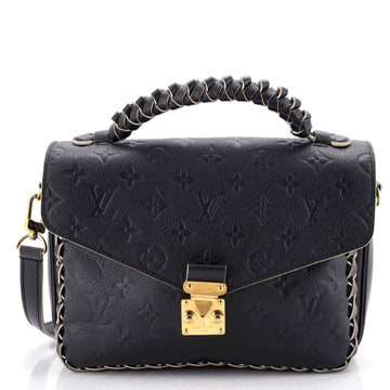 Louis Vuitton Braided Handle Pochette Metis Monogram Empreinte Leather