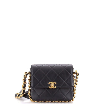 Chanel Framing Chain Flap Bag Quilted Calfskin Small