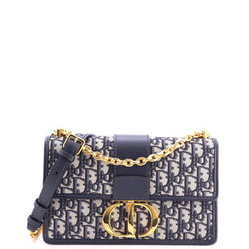 Christian Dior 30 Montaigne Chain Flap Bag Oblique Canvas