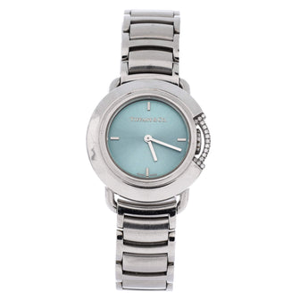 Tiffany & Co. Limited Edition T Smile Quartz Watch Staineless Steel with Diamonds 25