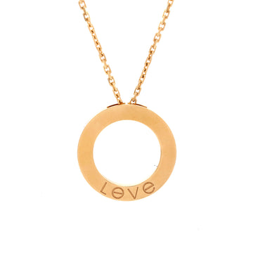 Cartier Love Pendant Necklace 18K Yellow Gold
