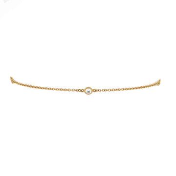 Tiffany & Co. Elsa Peretti Diamonds by the Yard 3 Stone Bracelet 18K Yellow Gold with Diamonds