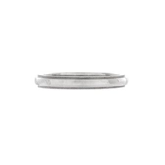Tiffany & Co. Classic Milgrain Band Ring Platinum 3mm