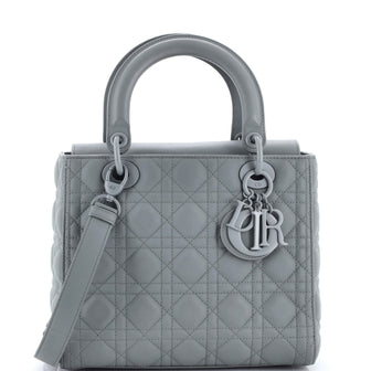 Christian Dior Ultra Matte Lady Dior Bag Cannage Quilt Calfskin Medium
