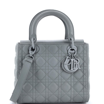 Christian Dior Ultra Matte Lady Dior Bag Cannage Quilt Calfskin Medium