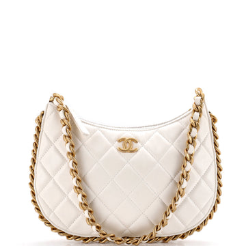 Chanel CC Chain Around Hobo Quilted Lambskin