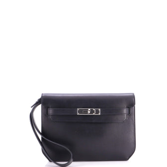 Hermes Kelly Depeches Pouch Evergrain 25