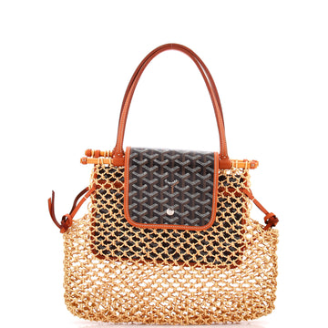 Goyard Aligre Bag Raffia Net with Coated Canvas