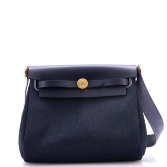 Hermes Herbag Zip Toile and Leather 20