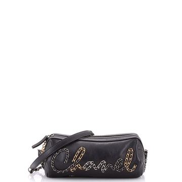 Chanel Chain Signe Bowling Bag Calfskin Small