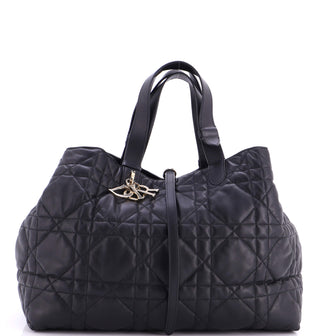 Christian Dior Toujours Tote Bag Macrocannage Quilt Calfskin Large