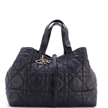 Christian Dior Toujours Tote Bag Macrocannage Quilt Calfskin Large