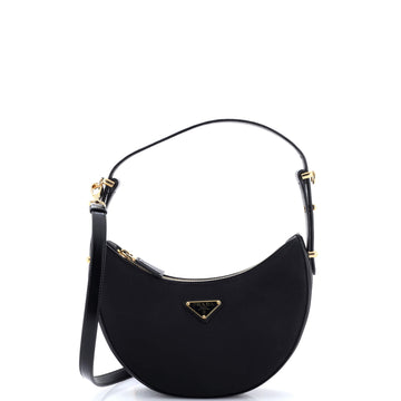 Prada Arque Half Moon Hobo Tessuto Small